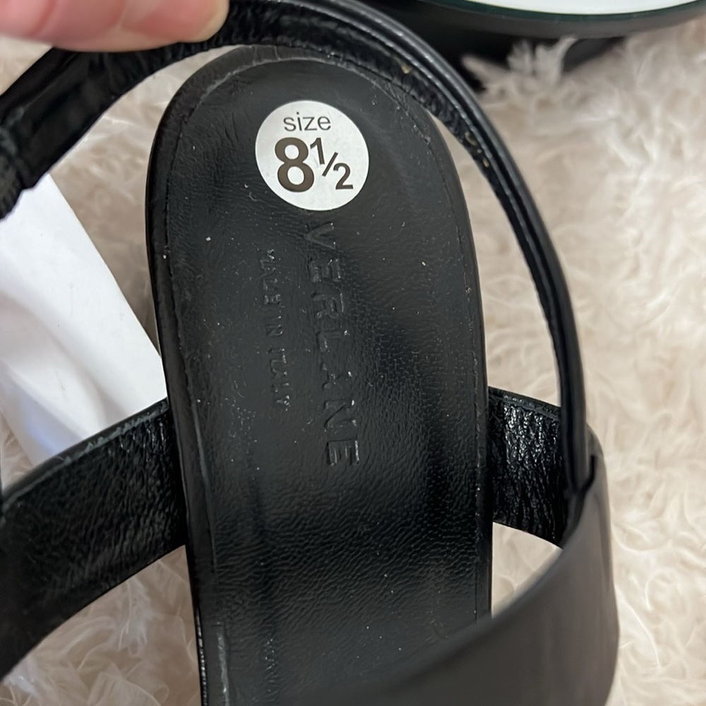 Everlane Double Strap Block Heel Sandal in Black - Picture 13 of 14